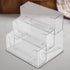 SEWACC Business Card Holder, Acrylic 3 Tier Organizer Box for Cards, Desk Organizers