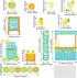 Whaline 62Pcs Summer Lemon Bulletin Board Decoration Kit Back to School Watercolor Lemon Classroom Decor Inspirational Stand Cutouts with Glue Points for Classroom School Office Home Wall Decoration by Whaline