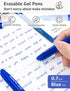 Erasable Gel Pens 0.7mm, KERIFI Blue Heat Erasable Fine Point Ballpoint Pens, Make Mistakes Disappear, Gel Ink Pens with Eraser for Drawing Writing Planner Journaling Crossword Puzzles School Supplies by KERIFI