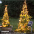 39ft Solar String Light, Outdoor Waterproof Silver Wire Twinkle Fairy Light Warm White for Patio