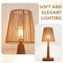 Wenceda 6 Sets Pcs Rattan Chandelier Lamp Shades Wicker Lampshades Replacement for Table Lamps,Ceiling Lights,Pendant