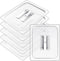 6-Pack 1/2 Size Polycarbonate Food Pan Lids with Handle, 12.8x10.4'' Clear Steam