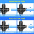 TAILONZ PNEUMATIC 3/8 Inch OD Straight Push Fittings Plastic Quick Release Connectors PZA-3/8 (Pack of 5)