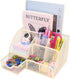Mesh Desk Organizer with 6 Compartments and 1 Drawer, Multi-Functional Caddy for Home Office School