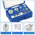 17 Pcs Calibration Weights Set, 10mg-100g Stainless Steel Calibration Weight Kit for Balance Verification