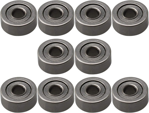 CNBTR 10PCS Mini Groove Ball Bearings, 2x6x2.5mm MR62ZZ Bearing Steel for Power Tools, DIY Industry