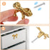 Adorainbow 50x35x25mm, Brass Bowknot Cabinet Pull Handle, Small Bow Drawer Knobs, Decorative Bow Room Hardware