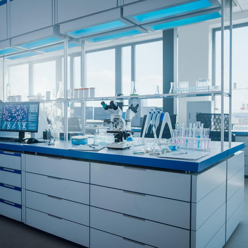 YOKIVE 2Pcs Polypropylene Test Tube Rack Holder, 1.5ml, 2ml Lab Test Tube, Blue, 100-Sockets