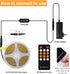 2400LEDs, 2700K Dimmable AXMOTUT COB LED Strip Light Warm White, High Bright LED Lights with RF Remote and UL Power