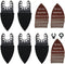 155 Pcs Finger Oscillating Multi Tool Sanding Pads Accessories Kit, 150 Pcs Sanding Paper and 5 Pads