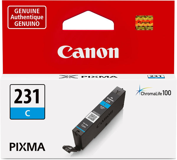 Canon CLI-231 Genuine Cyan Ink Tank, Compatible with PIXMA TS8820 Printers