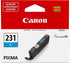 Canon CLI-231 Genuine Cyan Ink Tank, Compatible with PIXMA TS8820 Printers