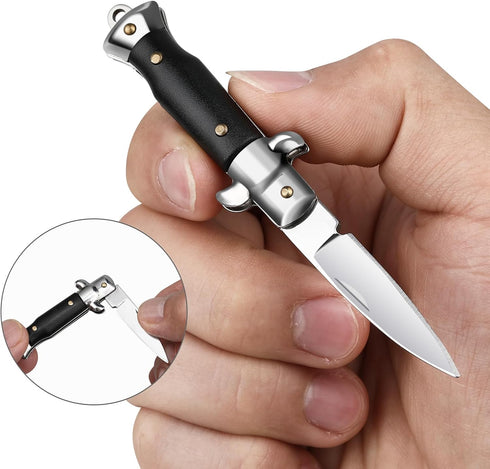 Cool Folding Pocket Knife, Mini EDC Knife with Unique Design, Small Box Cutter, Tiny Knives for Everyday Carry
