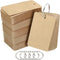 PATIKIL Blank Index Cards with Ring, 300Pcs Blank Flash Card, 3.5" x 2" Note Card for Memory Learning, Office Supplies