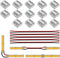 BTF-LIGHTING FCOB COB Connector Kit, 14pcs Transparent Connector with 5pcs 15cm Long 20AWG Extension Wires