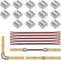 BTF-LIGHTING FCOB COB Connector Kit, 14pcs Transparent Connector with 5pcs 15cm Long 20AWG Extension Wires