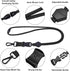 Wisdompro 2 Pack of 23 inch Durable Round Cord Lanyard - Heavy Duty with Safety Breakaway Buckle, Black