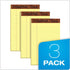 TOPS The Legal Pad Writing Pads, 5" x 8", Jr. Legal Rule, 50 Sheets, 3 Pack