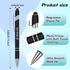 Zonon 12 Pieces Inspirational Motivational Quotes Ballpoint Pens with Stylus Tip Fine Point Smooth Writing Pens Metal Black Ink Pens Stylus Pen Set (Black,Motivational Style) by Zonon
