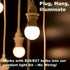 16Ft E26/E27 Bulb 2 Pack, Plug in Pendant Light Socket Kit - Hanging Light Lantern Cord Lamp Kit, Socket Extension Cord
