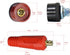 RIVERWELD TIG Welding Cable Panel Connector Socket Set DKJ10-25 & DKZ10-25, Quick Fitting Dinse-Style 200Amp