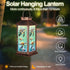Yamodoor Gifts for Mom, Outdoor Hanging Solar Lantern Waterproof, Outside Turtle Pattern Landscape Lights for Porch