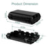 Outdoor Extension Cord Box - Large Waterproof Electrical Cord Box for Power Strip, Holiday Lights, Black