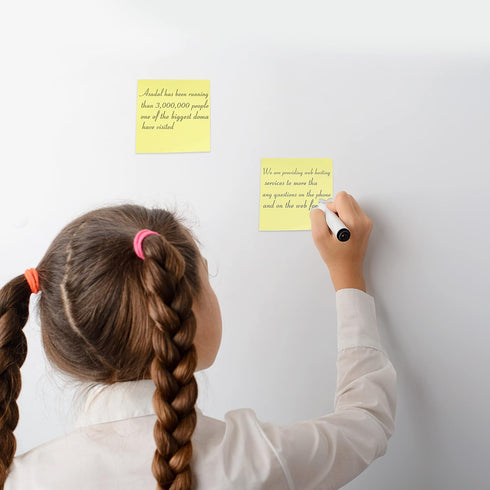 Mr. Pen Sticky Notes, 3"x3", 12 Pads, Pastel Yellow Colors, Self-Stick Aesthetic Colorful Bulk Pads