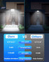 172LED 3Modes IP65, 2 Pack Gusicil Solar Lights for Outside, Split Motion Sensor Outdoor Lights with Remote Control