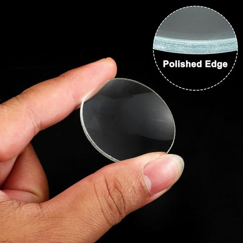 PATIKIL 10cm Focal Length 40mm Double Convex Lens and 10cm Focal Length 40mm Double Concave Lens, 2 Pack