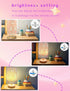 HYLING 3 9 Cat Lamp, Kitty Night Light, Color Changing LED Night Light with Brightness Levels Wood Nightstand Desk Base