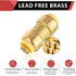 EFIELD (Pack of 5) 3/4 Inch Straight Coupling Push-Fit Fitting with Disconnect Clip for Pex, Copper, CPVC (PF008-5PCS)