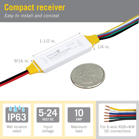 Armacost Lighting 713521 Outdoor RGB+WW LED Controller