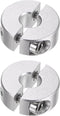 HARFINGTON 2pcs Double Split Shaft Collar for 8mm Shaft, Set Screw Clamp-On Collars for Machine Tools and Industry