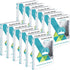 Fulmoon 12 Pcs Economy View 3 Ring Plastic Binder, 12.2 x 9.8 Inch, 1 Inch Round Ring, White