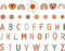Tenare 133 Pcs Boho Bulletin Board Letters, Back to School Rainbow Alphabet Cutouts Set for Classroom Wall