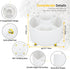 Desk Pen Holder with 5 Compartments - 360° Rotating Organizer for Women and Men, Tidy Desk Caddy