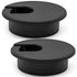 Litoexpe Black Desk Cord Grommets, 2 Inch Plastic Grommet Cable Hole Cover for Office Equipment