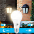 Dusk to Dawn Light Bulbs 4000K Cool White (Neutral White), 850LM, 60W Equivalent, LED 9.5W, A19, E26 Base, 2-Pack, HQ-H013 by Qualilux
