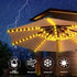 8 8 3V 112 ZNYCYE Solar Umbrella Lights, Strands Patio Umbrella Lights Outdoor with Modes Solar Panel Clip Led Outdoor