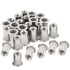 30PCs 1/4"-20 Stainless Steel Rivet Nuts, Nutsert Threaded Rivet Insert
