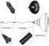 YeLEEiNO Indoor Pendant Lamp, Retro Black Finish E26 1-Light Ceiling Fixture with Plug in Cord and Switch