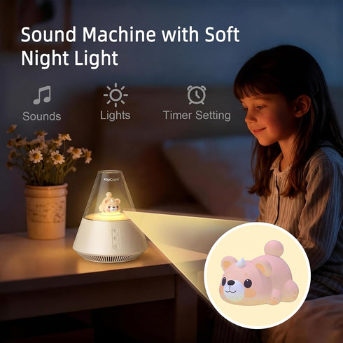 30 31-Level 3 Baby & Kids Sound Machine with Night Light for Nursery, White Noise Machine for Baby Sleep, Soothing