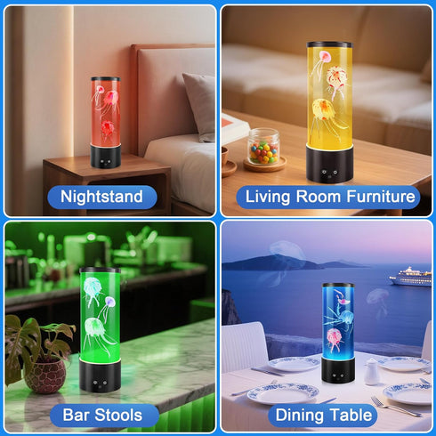 Terigol-X Jellyfish Lamp, Mothers Day Gifts, Table Lamp Jelly Fish Tank for Room Decor, Night Light for Relaxation