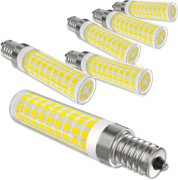 E12 LED Candelabra Bulbs 100W Equivalent C7 Dimmable 6000K Daylight White 10W