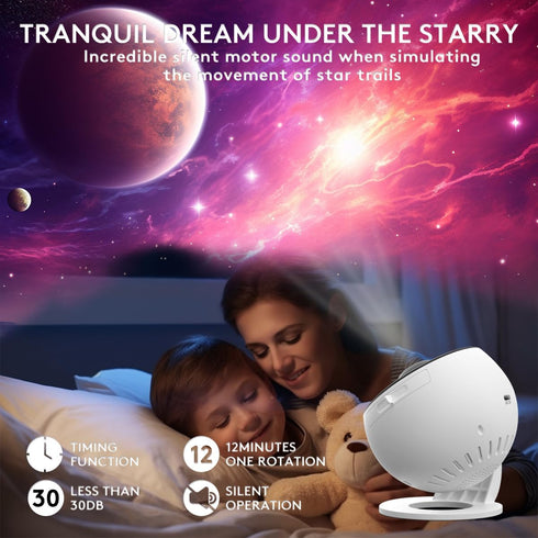 Dongni 13 1 Galaxy Projector, in Planetarium Star Projector Realistic Starry Sky LED Night Light with Solar System