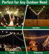 Tigerden 10Ft String Light Poles for Outside, Adjustable Metal Poles for Outdoor String Lights, Rustproof & Sturdy