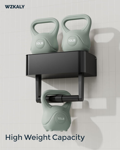 Toilet Paper Holder with Shelf - Flushable Wipes Dispenser & Storage Fits Any Bathroom, Keep Your Wet Wipes Hidden