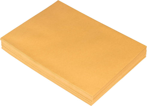 JAM PAPER 9 x 12 Open End Catalog Premium Envelopes with Peel and Seal Closure - Brown Kraft Manila - 50/Pack