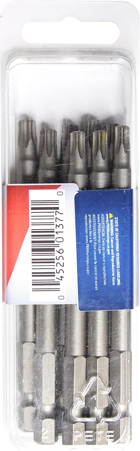 Mayhew Tools 19338-8 USA Torx Power Bit, 8-Pack, T27 x 3.5"